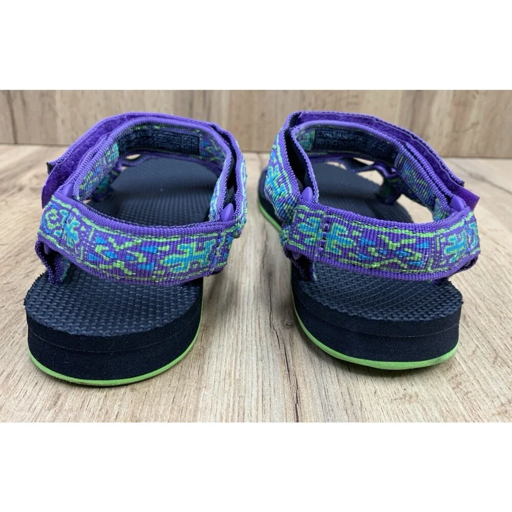 Teva Original Universal Sandals Women US 8 Purple Green Sport Hiking Water Shoes